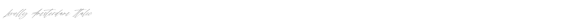 Lovelly Amsterdam Lovelly Amsterdam Italic.ttf font preview